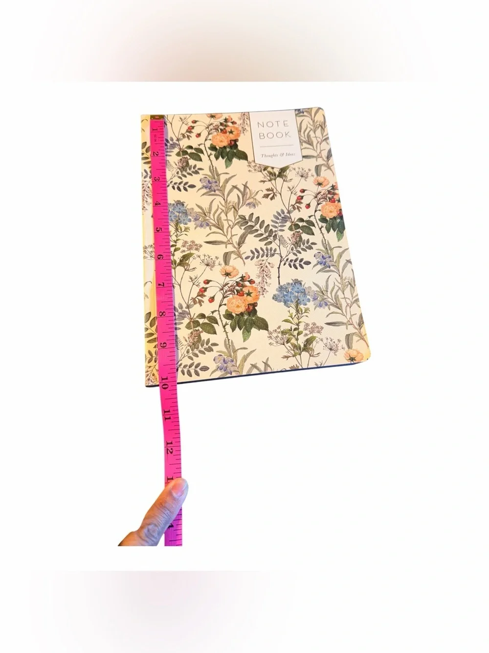Botanical Cream Floral Soft Cover Notebook - Elegant Home Office Journal NWOT
